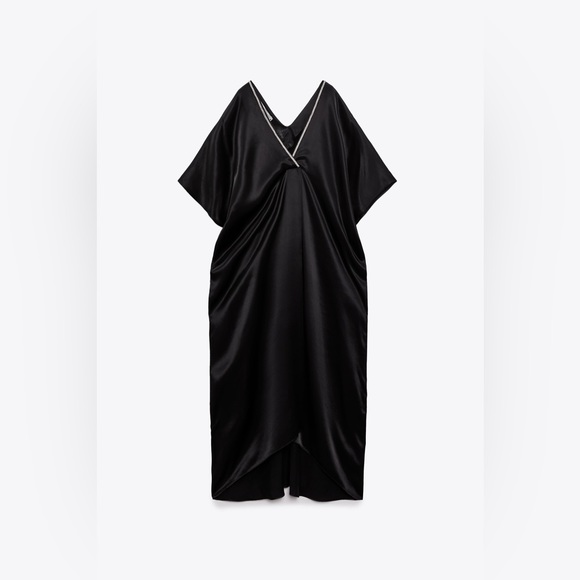 NWT Zara Satin Effect Tunic - Picture 6 of 6